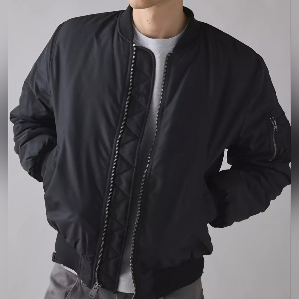 Alpha Industries MA-1 Flight Jacket, Size M & L, Black, Retail Price $125.00 USD